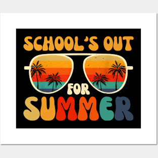 Schools Out For Summer Last Day Of School Teacher End Of School Posters and Art